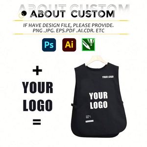 Hot Sale Adjustable Vest <b>Apron</b> <b>Kitchen</b> Splash-proof Catering Work Clothes Barista Waistcoat Unisex Style with Custom logo - Product Image 2