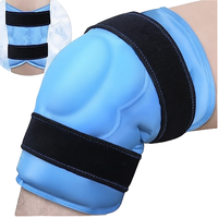 Attelle de genou ajustable en tissu nylon, réutilisable, pour thérapie musculaire par compresse chaude ou froide, récupération post-entraînement, soulagement des gonflements