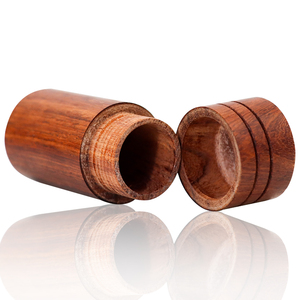 Boîte de rangement en bois pour tabac, 2.4 pouces de haut, conteneur pour herbes sèches, fournitures de boutique - Product Image 4
