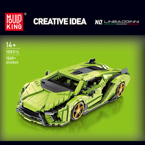Stampo re 10011S High-Tech modello di auto sportiva per Super Racing <span class=keywords><strong>Car</strong></span> MOC Kit per bambini regali di compleanno tecnologia auto blocchi di serraggio - Product Image 2