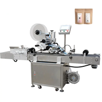 Étiqueteuse plate entièrement automatique Machine d'étiquettes auto-adhésives à grande vitesse pour sacs d'emballage en carton pour aliments et légumes
