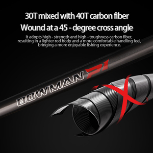 Canne à pêche universelle légère Takuma P1 en fibre de carbone 30T+40T avec guides <span class=keywords><strong>Fuji</strong></span> complets pour toutes les eaux de pêche - Product Image 4