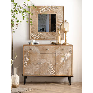 <span class=keywords><strong>Style</strong></span> de ferme grand <span class=keywords><strong>buffet</strong></span> pour cuisine salle à manger meubles en bois 2 portes 2 tiroirs <span class=keywords><strong>buffet</strong></span> latéral - Product Image 4