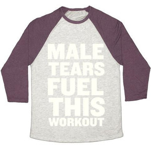 Male Tears Fuel This Workout Maglietta da baseball unisex in tessuto tri-blend - Product Image 1