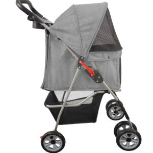 Spedizione rapida passeggino per cani comodo regolabile per cani di piccola taglia leggero con trasportino staccabile pieghevole - Product Image 2