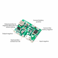 Multimètre USB Lithium Lipo Modification 18650 Batterie 3.7V à 5V 9V Charge Module intégré de décharge