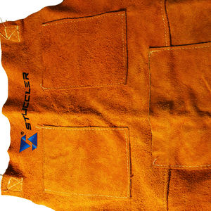 STUCCLER Tablier de travail en cuir très résistant en cuir de vachette fendu extra épais avec 3 poches pour le soudage et la fabrication de bijoux - Product Image 5