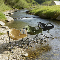 Chaise pliante d'extérieur pour pique-niques et loisirs, chaise à bascule portable pour le camping, la pêche et le jardin, universelle et portable