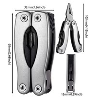 Pince Multifonction Portable de Poche, Dénudeur de Fils, Couteau Pliant, Outil à Main Pliant Multifonctionnel pour Camping en Plein Air