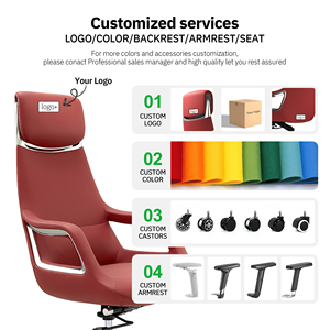 <span class=keywords><strong>Silla</strong></span> Ejecutiva de Cuero para Escritorio de Computadora, Altura Ajustable, Inclinación Giratoria, <span class=keywords><strong>Silla</strong></span> Ergonómica, <span class=keywords><strong>Silla</strong></span> de Oficina, Chefsessel Aus Leader - Product Image 4