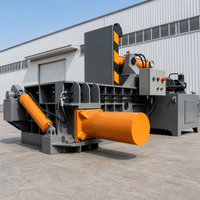 Mesin Press Baler Hidrolik Horizontal 125 Ton untuk Logam Bekas, Serpihan Logam, Kaleng Aluminium, dan Tembaga