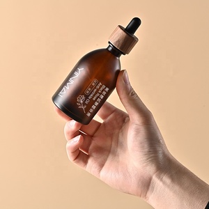 Chai nhỏ giọt thủy tinh tái chế cao cấp, màu hổ phách mờ, trong suốt, dung tích 30ml, 50ml, 100ml, chống rò rỉ, dùng đựng serum mỹ phẩm, in logo tùy chỉnh - Product Image 5