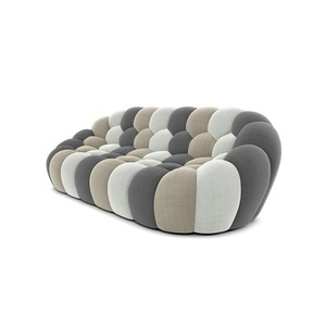 Desain Italia Modern koleksi Roche kain Sofa Sofa gelembung Sofa dengan gaya unik bahan kulit Hall Villa aplikasi - Product Image 5