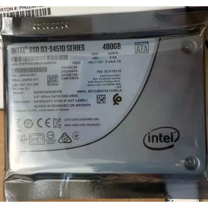 Used D3 S4510 Series 480GB <b>SSD</b> <b>2.5</b>" SATA 6Gb/s Solid State Drive SSDSC2KB480G8 - Product Image 2