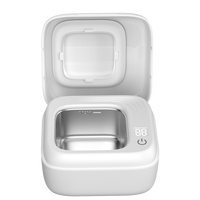 Nettoyeur ultrasonique pour appareils dentaires IPX5 résistant à l'eau, 18W, sans fil, pour prothèses dentaires et aligneurs transparents