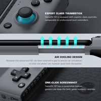 Vente en gros X2 BT Stretch Manette de jeu mobile Manette de jeu sans fil pour Android et IOS