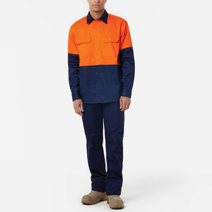 Camisa de Trabajo Industrial para Hombre, 100% Algodón, Logotipo Personalizado, Color de Moda, Manga Larga, Transpirable, de Alta Calidad - Product Image 4