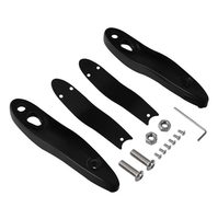 Kit de Extensión de Señales de Giro de Aluminio Negro para Placa de Matrícula, para Softail 2000-2025, Colocación Trasera, Nuevo, 1 Año de Garantía