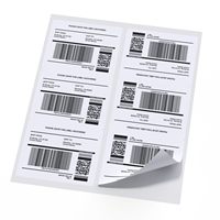 Étiquette auto-adhésive imprimable blanche pour imprimante Laser/jet d'encre produit mat FBA expédition expédition emballage expédition autocollant de bouteille d'expédition