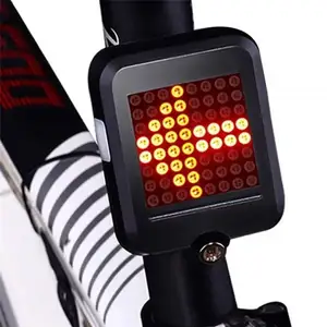 AT Usb充电自行车尾灯64发光二极管无线遥控转向灯自行车尾灯免费送货自行车尾灯