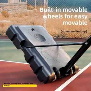 Meishilong MSL-Q0182 <span class=keywords><strong>Canestro</strong></span> da Basket Regolabile in Acciaio per Interni/Esterni con Tabellone in PVC, Resistente, Montabile a Parete, Spostabile - Product Image 2
