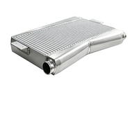 Intercooler Bar Plate Universal Berkinerja Tinggi untuk Nissan 350Z/370Z VQ35HR INT-015 Poles Berkilau 3" Dual 2.5" Retrofit/Upgrade