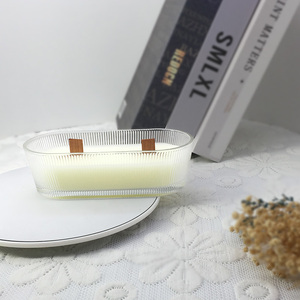 O94 Bougies parfumées à la <span class=keywords><strong>cire</strong></span> de soja en forme de <span class=keywords><strong>bateau</strong></span> aromathérapie personnalisées avec mèche en bois sans fumée - Product Image 4