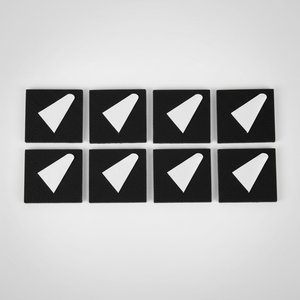 Almohadillas cuadradas autoadhesivas de fieltro no tejido NEGRO de 50x50mm para patas de muebles - Product Image 2