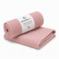 Silikon-Grip Yoga-Matte Handtuch Rutschfest Schweißabsorbierend Umweltfreundlich Unisex für Heißstudio-Kurse und Reisen