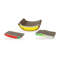 Griffoir pour chat en carton en forme de légume, design banane, en carton ondulé pour chats d'intérieur, vente en gros, direct usine