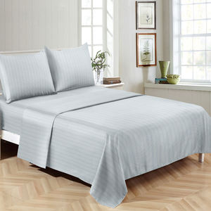 Ensemble de literie plat pour hôtel en microfibre taille double, 2 pièces, certifié OEKO-TEX, 1800TC, non toxique, couleur et logo personnalisables, Chine - Product Image 3