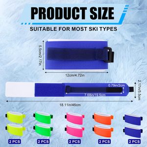Cinghie Premium per Sci 2-in-1 Regolabili in EVA, Cinghie per Trasporto Sci e Snowboard con Supporto per Bastoncini, Protettive - Product Image 2
