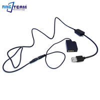 Cable USB + NP-W126 CP-W126 acoplador de CC para Fuji cámaras X H1 A1 A2 A3 E1 E2 E2S X-T30 II T1 T10 T20 T30 HS30 HS33 HS35 HS50 EXR