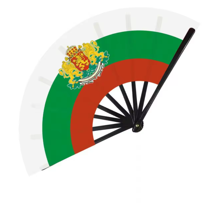 Cambodia Flag Hand Folding Fan Plastic Clack Fan Foldable Party ...