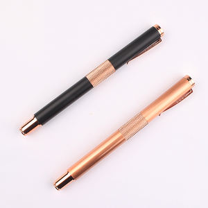 Bolígrafo de Lujo de Metal Completo con Tinta de Gel en Oro Rosa - Product Image 1