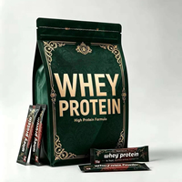 Poudre de protéines de lactosérum OEM en sachet individuel, complément nutritionnel sportif riche en protéines, nutrition quotidienne pour la remise en forme