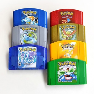 Cartouche de jeu Pokémoned Series Blue Crystal Red Silver Yellow Green Gold Version pour N64 - Product Image 1