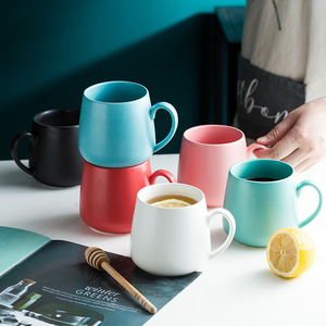 Taza nórdica para beber <span class=keywords><strong>de</strong></span> oficina <span class=keywords><strong>de</strong></span> 16oz, Taza <span class=keywords><strong>de</strong></span> cerámica <span class=keywords><strong>de</strong></span> gran capacidad <span class=keywords><strong>de</strong></span> 16oz, logotipo personalizado, <span class=keywords><strong>porcelana</strong></span> esmaltada <span class=keywords><strong>de</strong></span> Color, mate nórdico personalizado, 16oz - Product Image 2