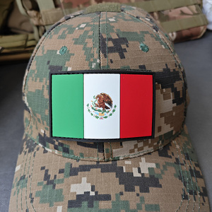 Parche de tela bordada con bandera mexicana, goma suave de PVC con gancho de encaje en la espalda, mezclilla sostenible para decoraciones - Product Image 3