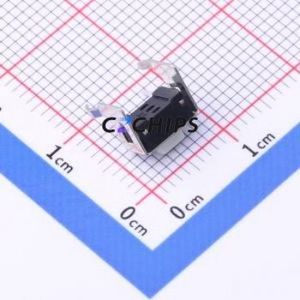 TS-KG01V-AB50F Tactile Switch Through hole Switch Single Pole Single Throw Rectangle Button 2.5N Right Angle Insert - Product Image 2