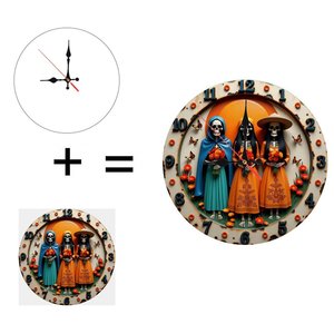 Round Wooden Wall <b>Clock</b> 25x25Cm Minimalist Solid Wood Quiet Quartz <b>Movement</b> Home Office Indoor Decor - Product Image 6