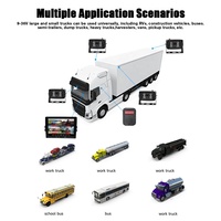 Kit de caméra de recul pour bus, camping-car, camion avec écran LCD 9 pouces, système DVR vidéo de recul pour voiture et détection d'angle mort par IA