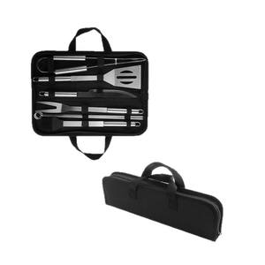 Ensemble d'outils de barbecue en acier inoxydable, 9 pièces, kit de grillade portable d'extérieur, multifonctionnel, durable, sac de rangement en Oxford - Product Image 4