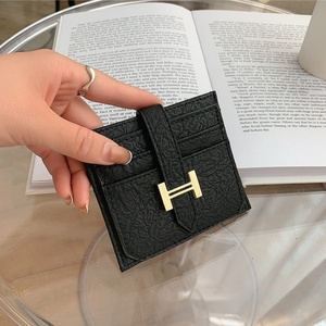 Boshiho Customized Coin Pouch Slim Front Pocket <b>Wallet</b> <b>RFID</b> Blocking Leather Card Holder Purse - Product Image 5