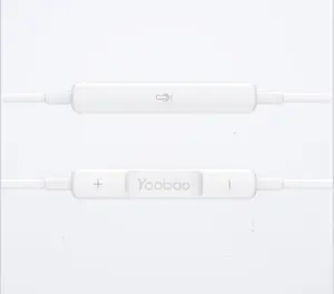 YOOBAO 2023 गर्म बिक्री 3.5mm ईरफ़ोन सामान स्टीरियो खेल में कान Earbuds Handfree वायर्ड ईरफ़ोन