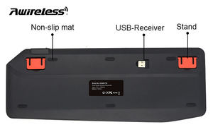 Clavier sans fil 2,4 G en plastique rétroéclairé personnalisé en thaïlandaise et en arabe, clavier sans fil Bluetooth pour Smart TV, PC, tablette - Product Image 6