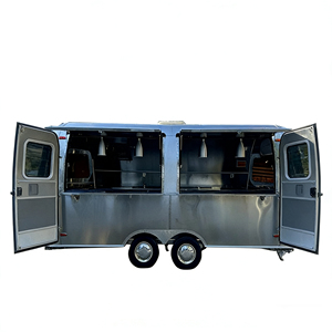 Carrito de Comida Móvil Multifuncional de Acero Inoxidable Personalizado de 4 Ruedas para Hot Dogs y Helados, Uso en Exteriores y Playa - Product Image 5