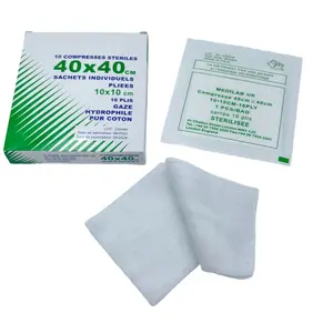 High Quality Gauze Products 4"x4" 16ply Sterile Medical Gauze Pad