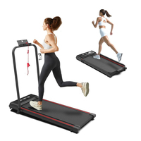 Caminadora Eléctrica Plegable Portátil con Inclinación Manual y Pantalla LED, Equipo de Ejercicio para Gimnasio en Casa