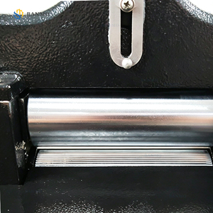 Machine à refendre le cuir électrique BANMO, équipement industriel numérique <span class=keywords><strong>de</strong></span> découpe et d'épluchage 180W 8CM pour chaussures et sacs GL-A2009 - Product Image 5